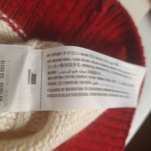 Abercrombie & Fitch VTG Men Medium Merino Wool Blend Fair Isle Pullover Sweater - Picture 7 of 10